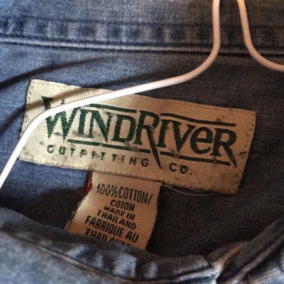 Vintage Wind River Outfitting Denim Button Down - Picture 2 of 3